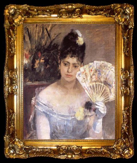 framed  Berthe Morisot At the ball, ta009-2